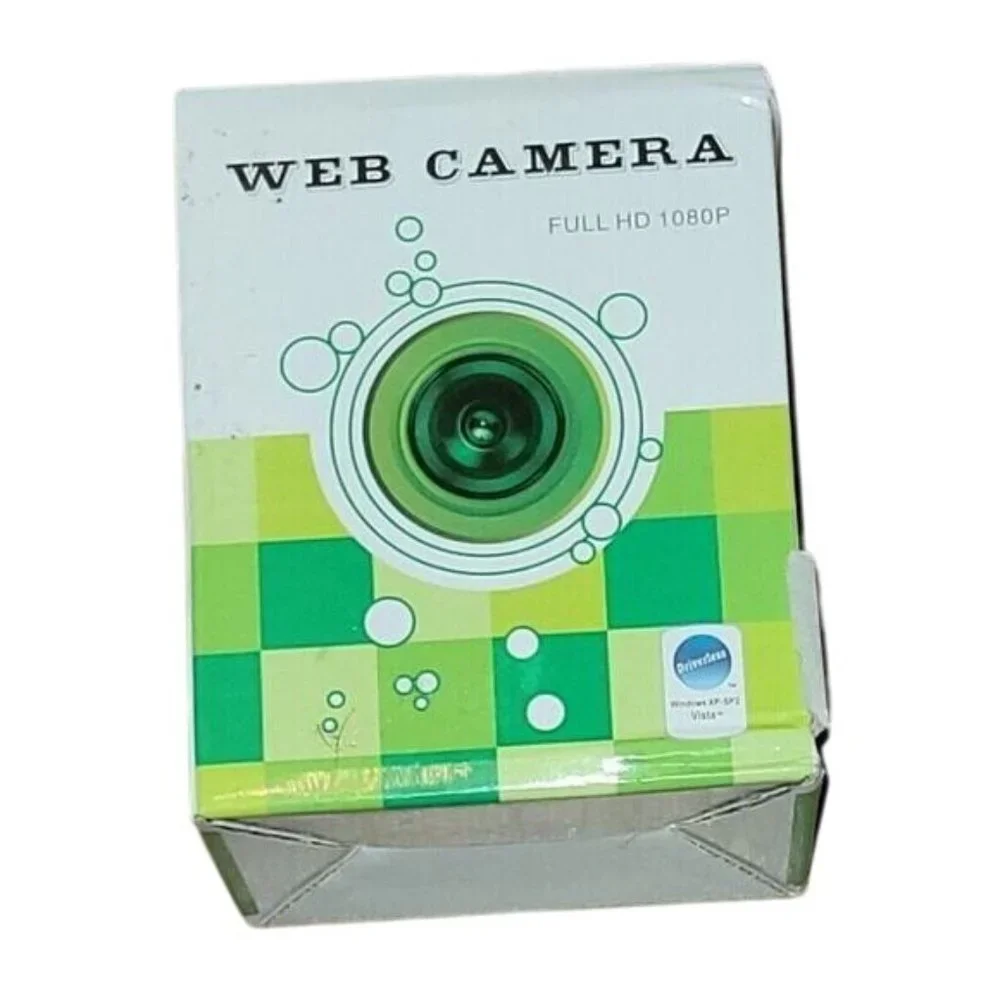 Full HD 1080P Web Camera Noise-Isolating Microphone Clip Laptops LCD Monitors
